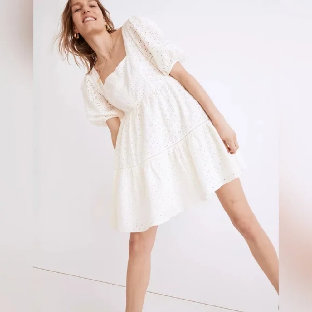 NWT Madewell Eyelet Mini Dress